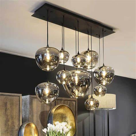 Modern Retro Style Vintage Glass Chandelier Personalized Decorative